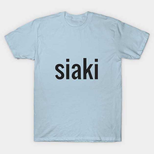 siaki logo T-Shirt by siakiofficial